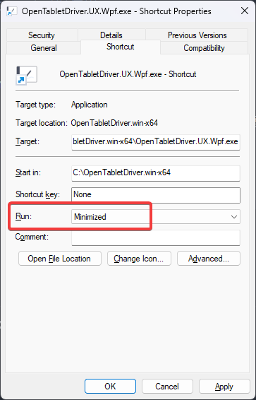 ../../img/opentabletdriver-win/opentabletdriver-shortcut-propertys.png