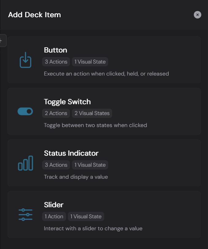 Add Deck Items