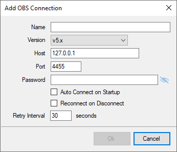 OBS Add Connection
