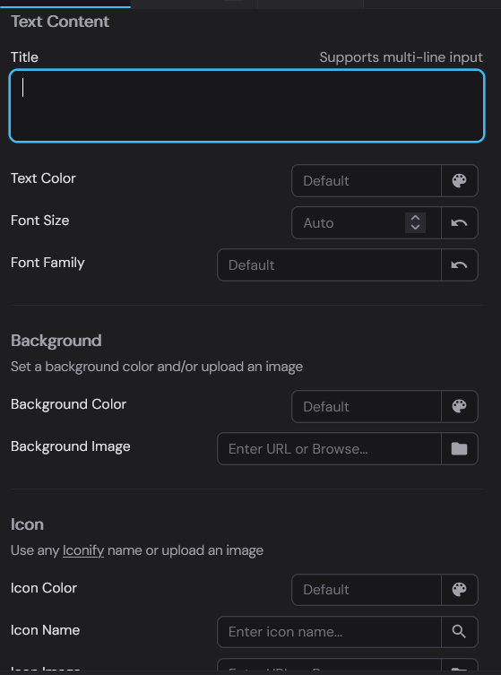 Button Text Content