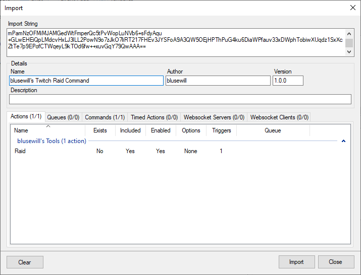 Import Commands
